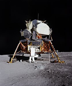 Buzz Aldrin and Apollo 11 Lunar Lander, AS11-40-5927