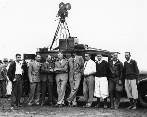 CF_07-0129 L to R Unk Cliff Henderson James Doolittle Al Williams Speed Holman  John Livingston Tex Rankin Unk Phil Henderson