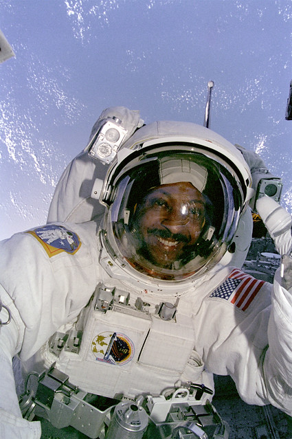 Winston Scott during EVA